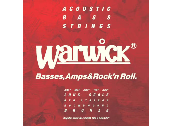 Jogo de Cordas para Baixo/cuerdas de bajo acustico Warwick  Acoustic Bass 5 Bronze 35301